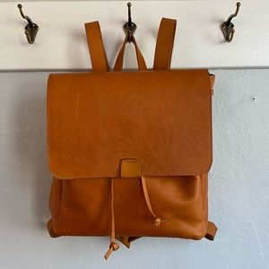 ABLE Kene Backpack, EUC, cognac color